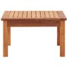 Mesa De Centro De Jardín Madera Maciza De Acacia 60x60x36 Cm Vidaxl