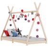 Estructura De Cama Infantil De Madera Maciza De Pino 70x140 Cm Vidaxl