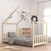 Estructura De Cama Infantil De Madera Maciza De Pino 80x160 Cm Vidaxl