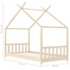 Estructura De Cama Infantil De Madera Maciza De Pino 80x160 Cm Vidaxl