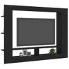 Mueble Para Tv Madera Contrachapada Negro 152x22x113 Cm Vidaxl