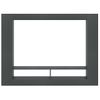 Mueble De Tv Madera Contrachapada Gris 152x22x113 Cm Vidaxl