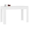 Mesa De Comedor De Madera Contrachapada Blanco 120x60x76 Cm Vidaxl