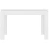 Mesa De Comedor De Madera Contrachapada Blanco 120x60x76 Cm Vidaxl