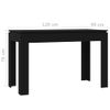 Mesa De Comedor De Madera Contrachapada Negro 120x60x76 Cm Vidaxl