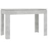 Mesa De Comedor De Aglomerado Gris Hormigón 120x60x76 Cm Vidaxl