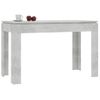 Mesa De Comedor De Aglomerado Gris Hormigón 120x60x76 Cm Vidaxl