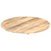 Superficie De Mesa Redonda Madera Maciza De Mango 15-16 Mm 50cm Vidaxl