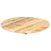 Superficie De Mesa Redonda Madera Maciza De Mango 15-16 Mm 50cm Vidaxl