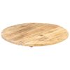 Superficie De Mesa Redonda Madera Maciza De Mango 25-27 Mm 80cm Vidaxl