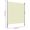 Estor Enrollable De Exterior Color Crema 200x270 Cm Vidaxl