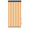 Estor Enrollable De Exterior Blanco Y Naranja 80x250 Cm Vidaxl