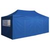 Carpa Plegable Profesional Con 4 Paredes Acero Azul 3x6 M Vidaxl