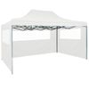 Carpa Plegable Para Celebraciones Con 3 Paredes Blanco 3x4,5 M Vidaxl