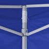 Carpa Plegable Profesional Con 4 Paredes Acero Azul 2x2 M Vidaxl