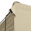 Carpa Plegable Profesional Con 3 Paredes Acero Color Crema 3x4m Vidaxl