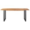 Mesa De Comedor De Madera Maciza De Acacia 180x90x76 Cm Vidaxl