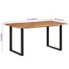 Mesa De Comedor De Madera Maciza De Acacia 154x80x76 Cm Vidaxl