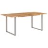 Mesa De Comedor De Madera Maciza De Acacia 180x90x76 Cm Vidaxl