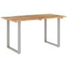 Mesa De Comedor De Madera Maciza De Acacia 140x70x76 Cm Vidaxl