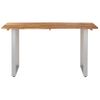 Mesa De Comedor De Madera Maciza De Acacia 140x70x76 Cm Vidaxl