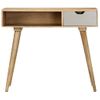 Mesa Consola De Madera Maciza De Mango 89x44x76 Cm Vidaxl