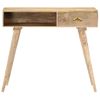 Mesa Consola De Madera Maciza De Mango 90x45x75 Cm Vidaxl