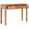 Mesa Consola De Madera Maciza De Teca 110x35x75 Cm Vidaxl