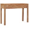 Mesa Consola De Madera Maciza De Teca 110x35x75 Cm Vidaxl