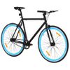 Bicicleta De Piñón Fijo Negro Y Azul 700c 51 Cm Vidaxl