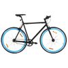 Bicicleta De Piñón Fijo Negro Y Azul 700c 55 Cm Vidaxl