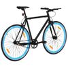 Bicicleta De Piñón Fijo Negro Y Azul 700c 55 Cm Vidaxl