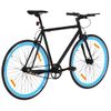 Bicicleta De Piñón Fijo Negro Y Azul 700c 59 Cm Vidaxl