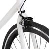 Bicicleta De Piñón Fijo Blanco Y Negro 700c 51 Cm Vidaxl