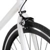 Bicicleta De Piñón Fijo Blanco Y Negro 700c 55 Cm Vidaxl