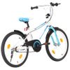 Bicicleta Para Niños 20 Pulgadas Azul Y Blanco Vidaxl