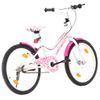 Bicicleta Para Niños 20 Pulgadas Rosa Y Blanco Vidaxl