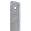 Anclajes De Valla 2 Uds Acero Galvanizado Plateado 8x6x60 Cm Vidaxl