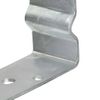 Anclajes De Valla 6 Uds Acero Galvanizado Plateado 7x6x15 Cm