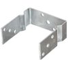 Anclajes De Valla 2 Uds Acero Galvanizado Plateado 14x6x15 Cm