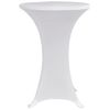 Mantel Elástico Para Mesa Alta 4 Unidades Blanco Ø60 Cm Vidaxl