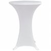 Mantel Elástico Para Mesa Alta 4 Unidades Blanco Ø70 Cm Vidaxl