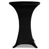 Mantel Elástico Para Mesa Alta 4 Unidades Negro Ø80 Cm Vidaxl