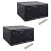 Fundas Muebles De Jardín 2 Uds 6 Pers 8 Ojales Ratán 172x113cm Vidaxl