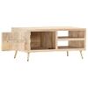 Mesa De Centro De Madera Maciza De Mango 90x45x40cm Vidaxl