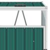 Cobertizo Doble Contenedor De Basura Acero Verde 143x81x121 Cm Vidaxl