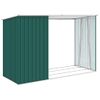 Cobertizo Jardín De Leña Acero Galvanizado Verde 245x98x159 Cm Vidaxl