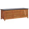 Caja De Almacenaje Jardín Madera Maciza Eucalipto 150x50x55 Cm Vidaxl