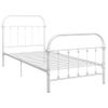 Estructura De Cama De Metal Blanco 90x200 Cm Vidaxl