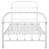 Estructura De Cama De Metal Blanco 100x200 Cm Vidaxl